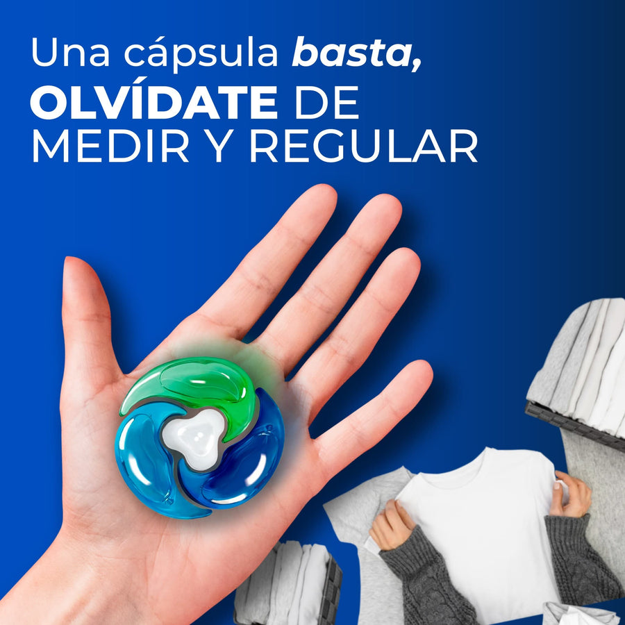 Detergente para ropa en cápsulas 4 en 1
